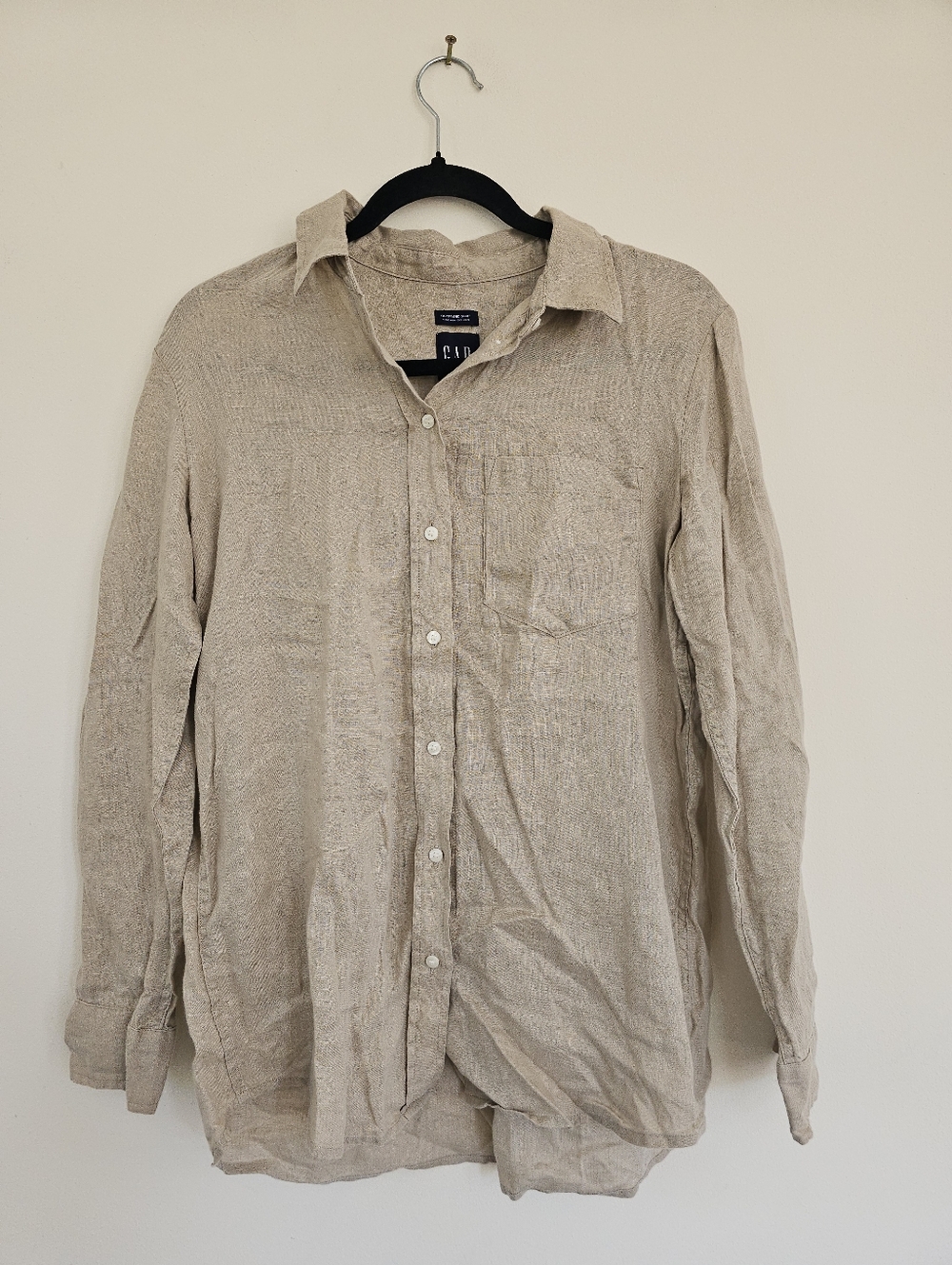 Gap Boyfriend Shirt 100% Linen XS